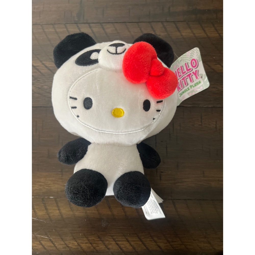 Hello Kitty Panda Dress Up Jungle Plush 6in Sanrio Fiesta K03061 NWT